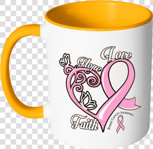 Heart Hope Love Faith Breast Cancer Awareness Pink   Breast Cancer  HD Png Download