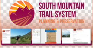 South Mountain Park Trails Master Plan   Graphic Design  HD Png Download