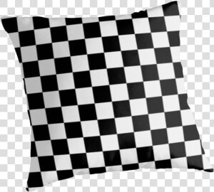 Black And White Check Checkered Flag Motorsports Race   Black And White Checkered Pillow  HD Png Download