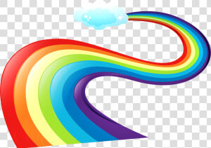 Transparent Rainbow Cliparts   Rainbow With Every Color  HD Png Download