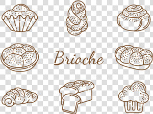 Brioche Icons Vector   Design  HD Png Download