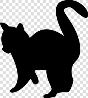 Kitten  Silhouette  Cat  Black  White  Pet   Gato Preto E Branco Png  Transparent Png