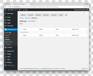 This Is The Empty Woocommerce Webhooks Settings Page   Placeholder For File Upload  HD Png Download