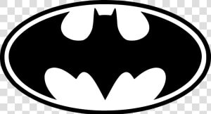 Batman Batgirl Clip Art Vector Graphics Portable Network   Batman Logo Clipart Black And White  HD Png Download