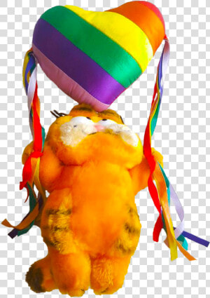 X Transparent Rainbowcore Rainbow Gay Pride Kidcore   Garfield Pride Flag  HD Png Download