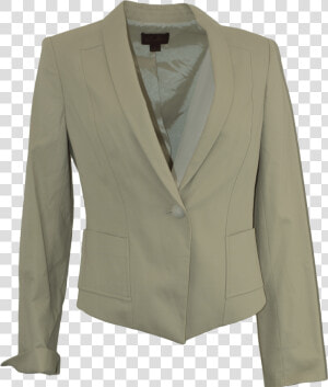 Single Button Gray Blazer With Stitch Detail   Formal Wear  HD Png Download