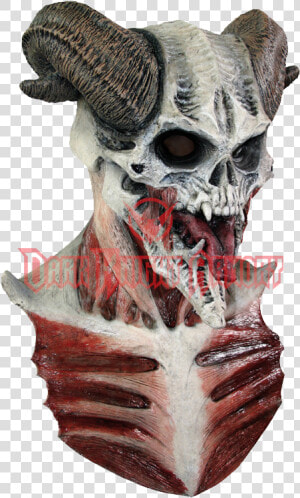 Devil Skull Mask   Devil Skull Halloween Mask  HD Png Download