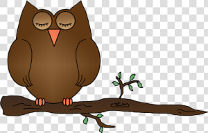 Graphics By Ruth Owls   Owl Sleeping Clip Art  HD Png Download