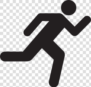 Volleyball Clipart Attack   Person Running Stick Figure  HD Png Download