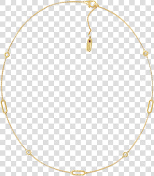 Roberto Coin 18kt Gold Necklace With Alternating Diamond  HD Png Download