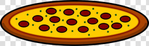 Pepperoni Pizza With Slice Vector   Clipart Pizza  HD Png Download