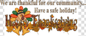 2015 Thanksgiving Slider   Happy And Safe Thanksgiving  HD Png Download