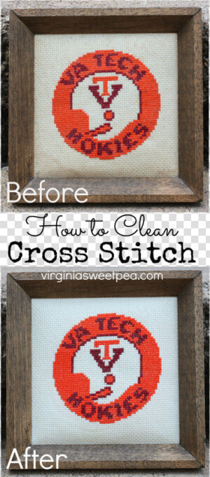 How To Clean A Cross Stitch Picture   Cross stitch  HD Png Download