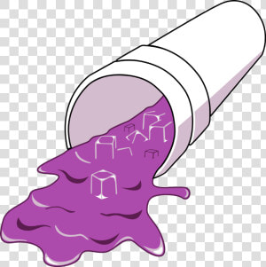  lean  purple  spilled  drank   Spilled Cup Of Lean  HD Png Download