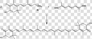 Synthesis Of Astaxanthin By Wittig Reaction   Comparison Of The Effectiveness Of Four Different Crosslinking  HD Png Download