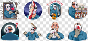 Transparent Jason Voorhees Png   Jason Voorhees Sticker Telegram  Png Download