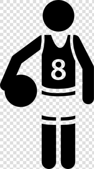 Basketball Player With The Ball   Iconos De Deportes Png  Transparent Png