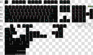 Vice Nights   Gmk White On Black Massdrop  HD Png Download