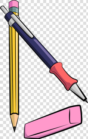 School School Supplies Education   Pens Pencils And Erasers Transparent  HD Png Download