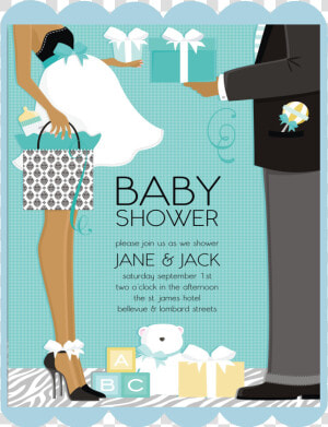 Invitacion Baby Shower Parejas  HD Png Download