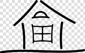 Line Art Drawing House Computer Icons Cc0   Simple Clip Art House  HD Png Download