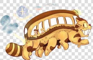 The Magical Catbus   Totoro Cat Bus Png  Transparent Png