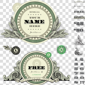 Decorative Elements Finance Money Photography Banknotes   Money Frame Vector  HD Png Download