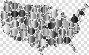 Prismatic United States Map Circles 5 Clip Arts   Clip Art  HD Png Download