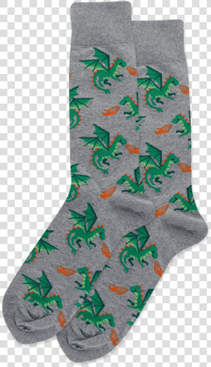 Men S Dragon Crew Socks Class Slick Lazy Image Js   Sock  HD Png Download