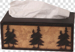 Iron Double Pine Tree Rectangle Tissue Box Cover   Christmas Tree  HD Png Download