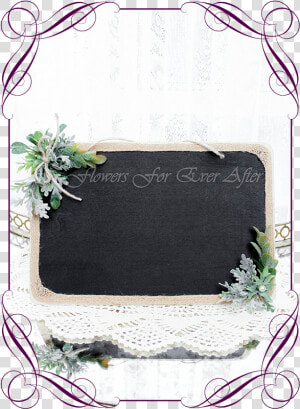 Silk Artificial Decorated Blackboard Chalk Board For  HD Png Download