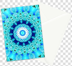 Blue Ice Glass Mandala  Abstract Aqua Lace   Sun Sand And A Drink In My Hand  HD Png Download