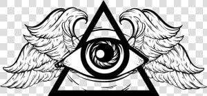 All Seeing Eye Png   All Seeing Eye With Wings  Transparent Png