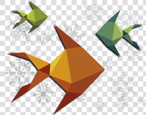 Transparent Peces Png   Origami  Png Download