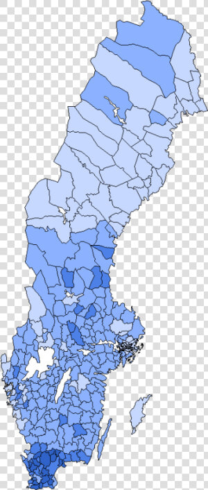 Sweden Democrats 2010 Election   Sweden Democrats Vote Map  HD Png Download