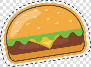 Clip Art Hamburger Steak Food Sticker   Food Sticker Transparent Background  HD Png Download