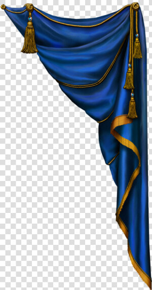 Curtain Png Free Download   Blue Curtain Png  Transparent Png