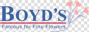 Logo For Boyd S Flowers Wilmington   Long Beach New York  HD Png Download