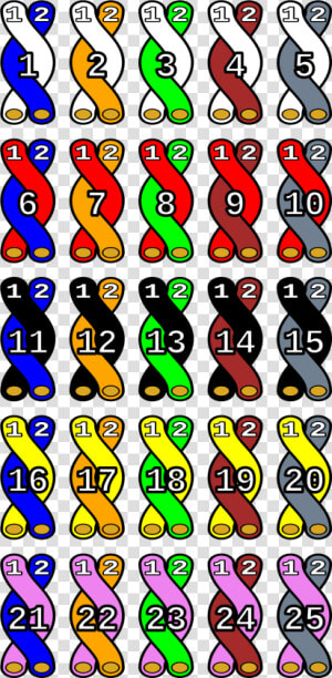 125 Pair Color Code  HD Png Download