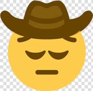 Cowboy Emoji Transparent   Cowboy Emoji Twitter  HD Png Download