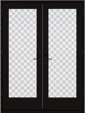 Transparent Door Png   Black Fiberglass French Doors  Png Download