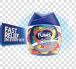 Tums Chewy Bites With Gas Relief   Candy Coated Tums  HD Png Download