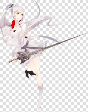 White Hair Girl Anime Sword   Png Download   Sword White Haired Anime Girl  Transparent Png