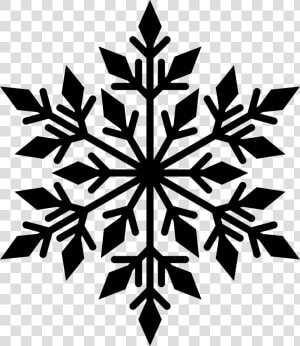 Snowflake Silhouette Clip Art   Black Snowflake Transparent Background  HD Png Download