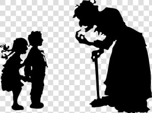 Witch  Woman  Silhouette  Hansel  Gretel  Children   Hansel And Gretel Shadow  HD Png Download