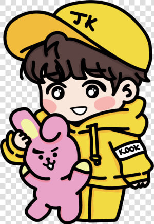 Jungkook  freetoedit  taehyung  chibi  bts  fanart   Bts And Bt21 Fanart  HD Png Download