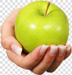 Apple  Fruit  Healthy  Hand  Offer  Grannysmith   Apple In Hand  HD Png Download