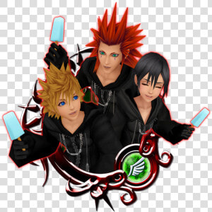 Roxas  amp  Axel  amp  Xion Was Handed Out Earlier This Week   Kingdom Hearts Roxas Xion Axel  HD Png Download