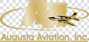 Aainc Logo Gold Only With Black In Plane Png   Monoplane  Transparent Png