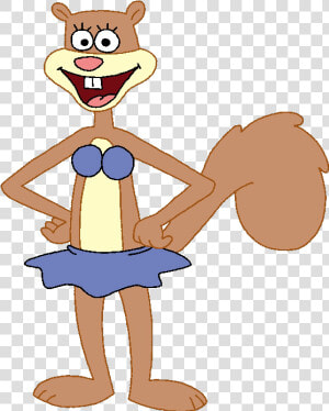 Sandy Cheeks Without Suit  HD Png Download